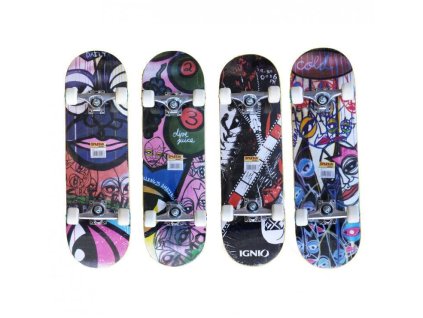 Skateboard SPARTAN CIRCLE STAR 200 - 78x20x11 cm