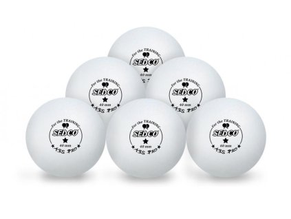 Míčky na stolní tenis  SEDCO for TRAINING 1* CELL FREE 6ks (Barva oranžová)