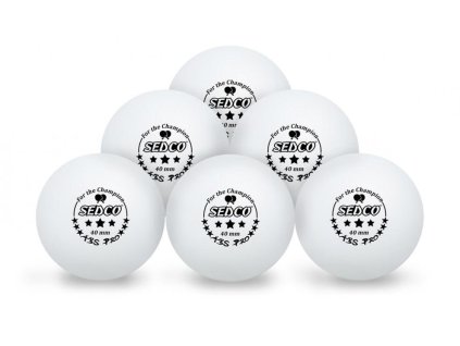 Míčky na stolní tenis SEDCO for CHAMPION 3*** CELL FREE 6ks (Barva oranžová)