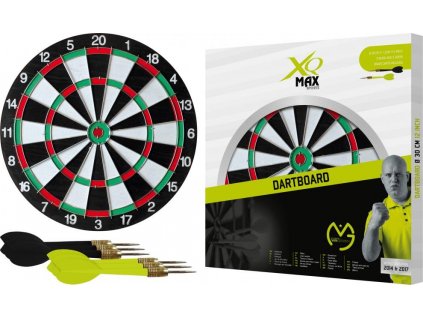 Šipky s terčem XQ-MAX MVG Dartboard 30 cm - SET