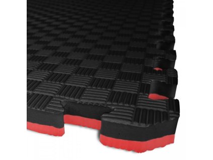 TATAMI PUZZLE podložka - Dvoubarevná - 100x100x2,6 cm (Varianta černá/šedá)