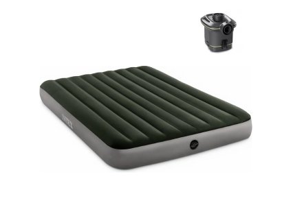 Nafukovací matrace Intex 64779 PRESTIGE DOWNY AIRBED QUEEN + PŘENOSNÁ PUMPA