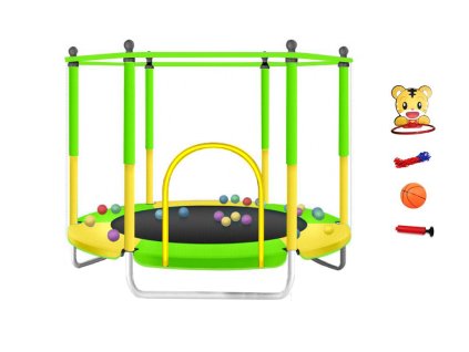 Dětská trampolína SEDCO KIDS NT - 140 cm s ochrannou sítí a vybavením