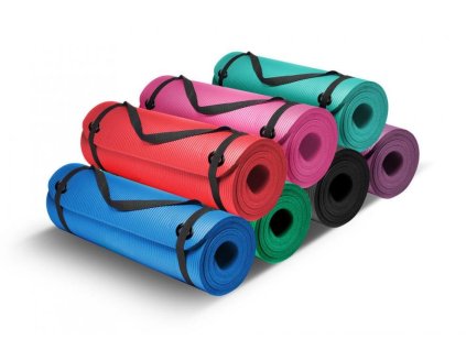 Karimatka na cvičení NBR COMFORT 183x61x1,5 cm s otvory na zavěšení