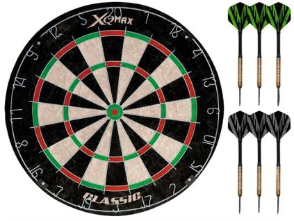 Šipky s terčem XQ MAX Dartboard STARTER SET CLASSIC 46 cm
