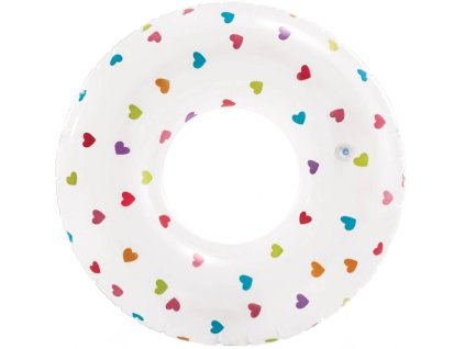 Kruh plavecký INTEX 59259 WHIMSICAL MAGIC TUBES - 81 cm (Varianta bílá/růžová)