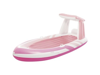 Nafukovací lehátko INTEX 57804 PINK PARADISE BOAT FLOAT 244x119x97cm