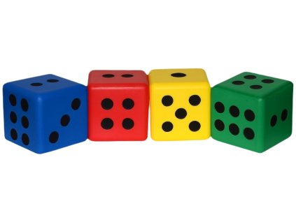 kostka 8 cm s puntiky 1 6