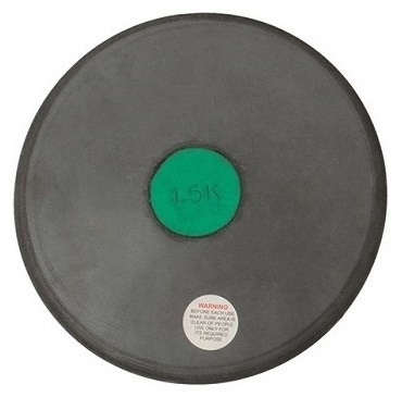 Disk gumový atletický tréninkový Velikost: 1,5 kg