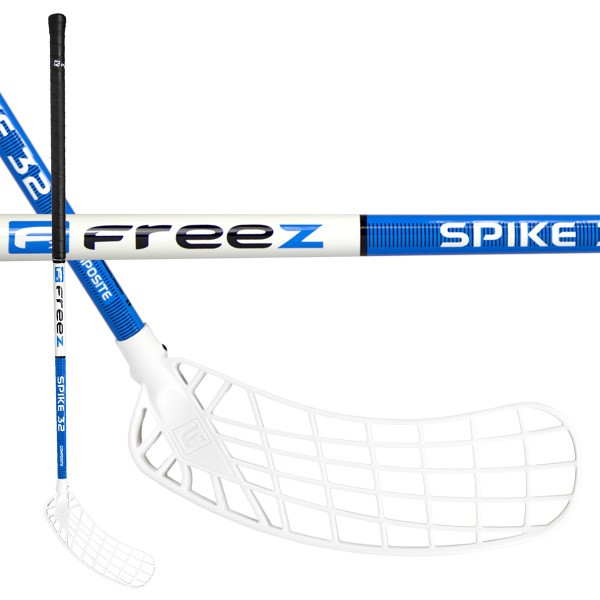 Florbalová hokejka FREEZ SPIKE 32 blue 95 round MB Varianta: LEVÁ - levá ruka dole