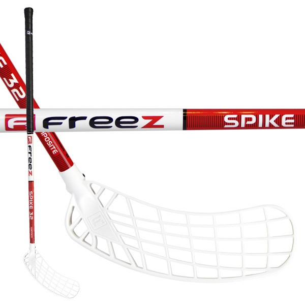 Florbalová hokejka FREEZ SPIKE 32 red 95 round MB Varianta: LEVÁ - levá ruka dole