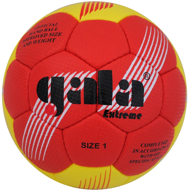 Házenkářský míč Gala Extreme Junior - velikost míče č. 1 Barva: Červeno - Žlutá