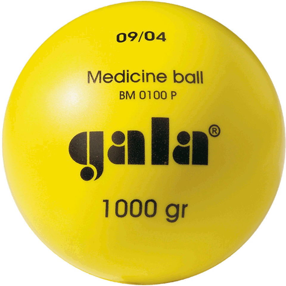 Medicinální míč GALA plastový BM 0015 P - 1,5 kg
