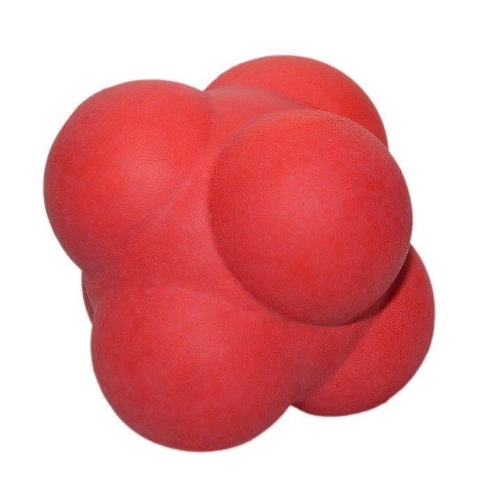Neposlušný reakční míč cikcak 10 cm Barva: Červená