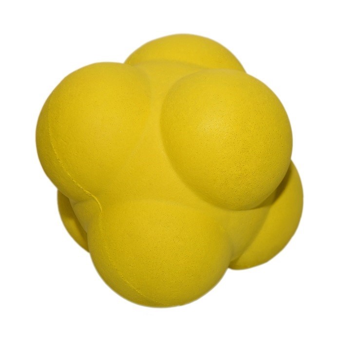 Neposlušný reakční míč cikcak 10 cm Barva: Žlutá
