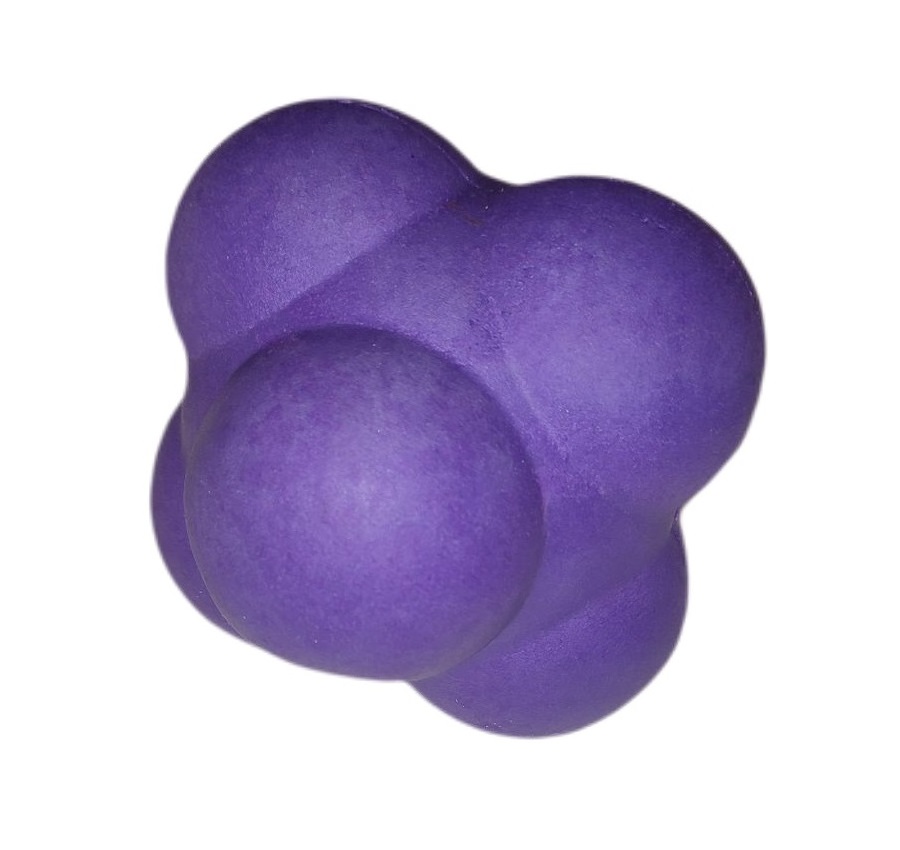 Neposlušný reakční míč cikcak 10 cm Barva: Fialová