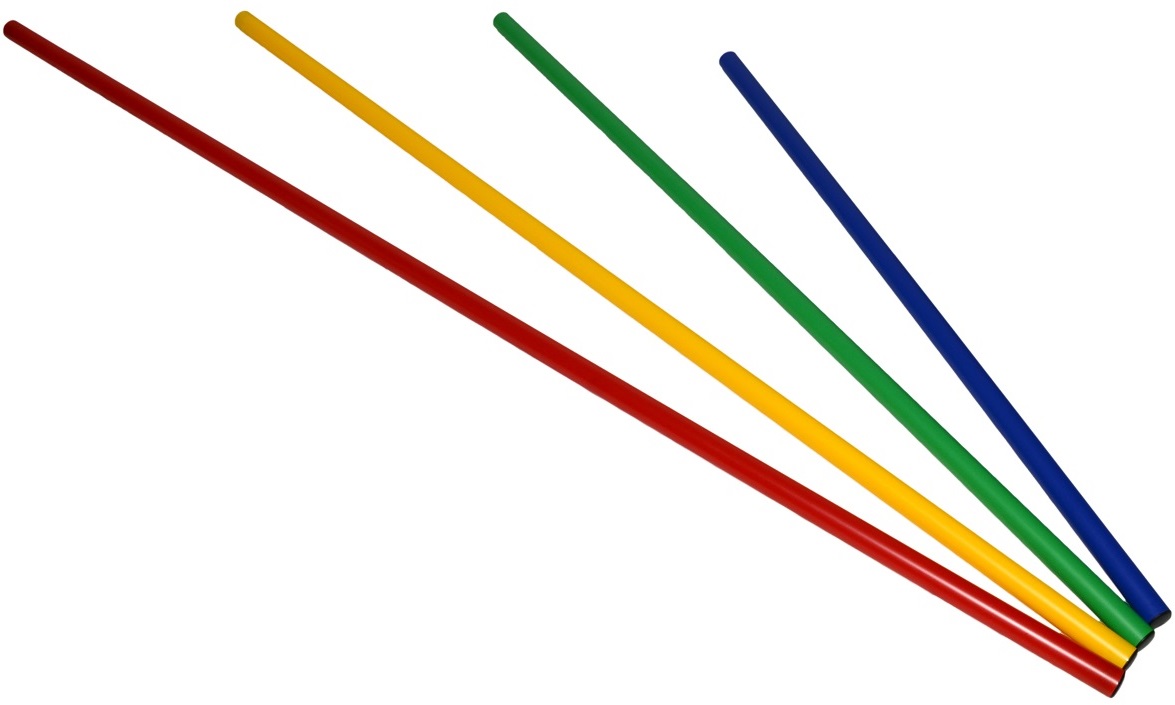 Slalomová tréninková tyčka 140 cm Barva: Červená