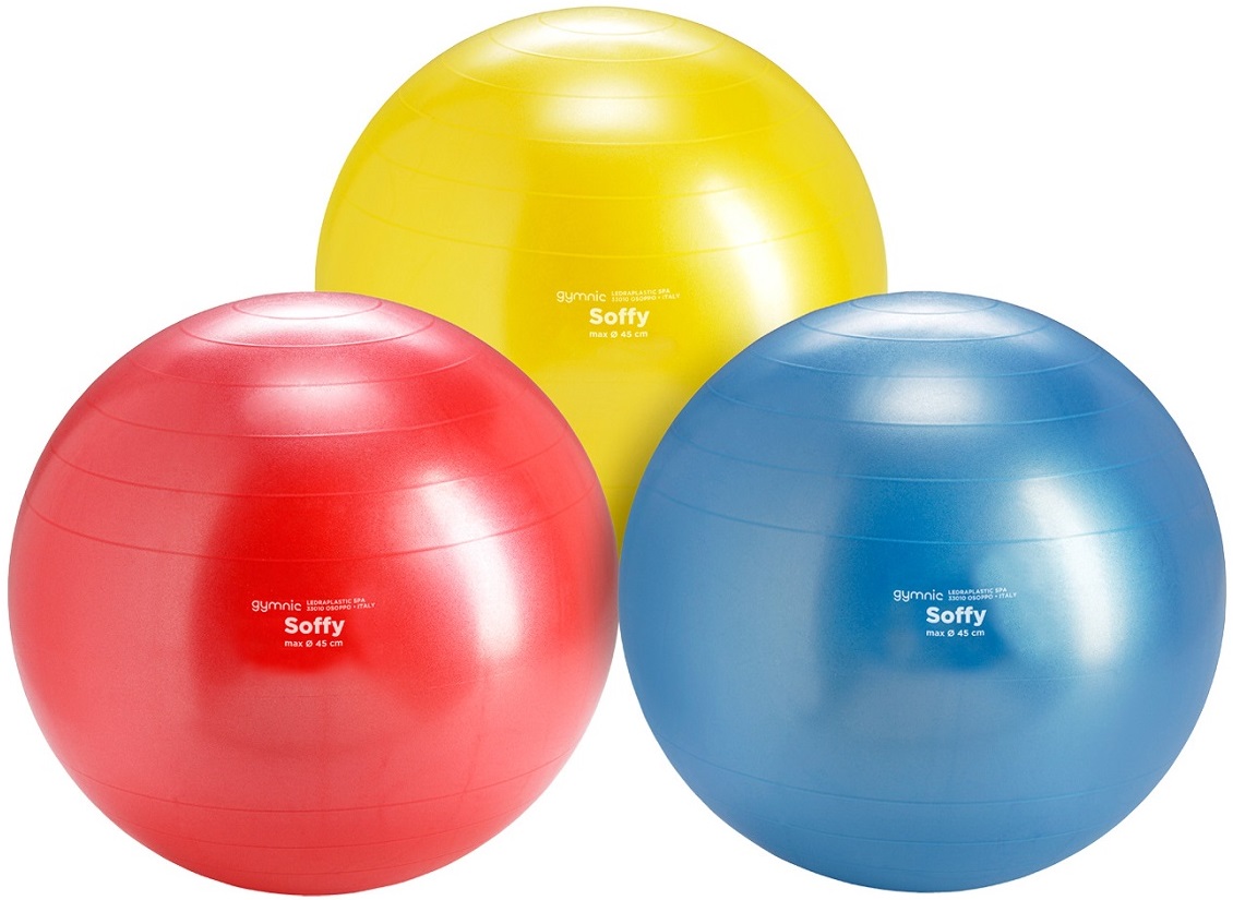 Soffy měkký hrací míč 45 cm - Gymnic Barva: Žlutá