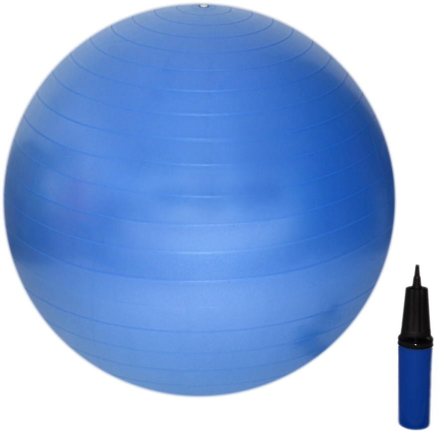 Gymnastický míč Gymball 55cm + hustilka ZDARMA Barva: Modrá