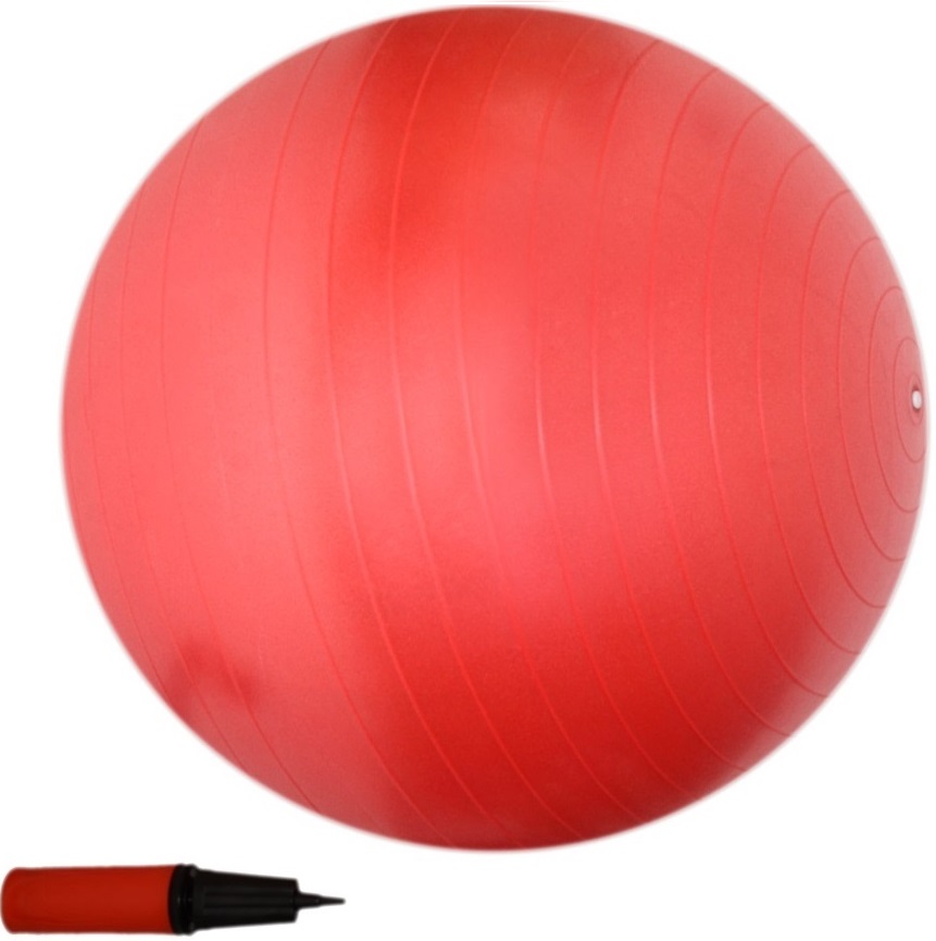 Gymnastický míč Gymball 65cm + hustilka ZDARMA Barva: Červená
