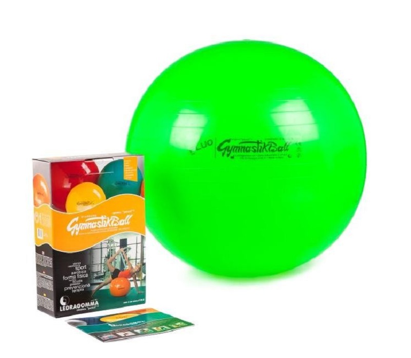 GymnastikBall FLUO 65 cm - Ledragomma Barva: Zelená