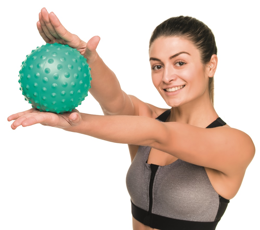 Activa Medium masážní míček 13 - 16 cm Barva: Zelená