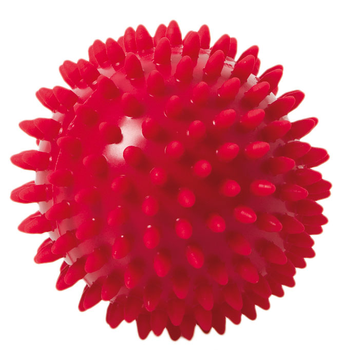 Noppenball Togu 9 cm - masážní ježek s ventilkem Barva: Červená