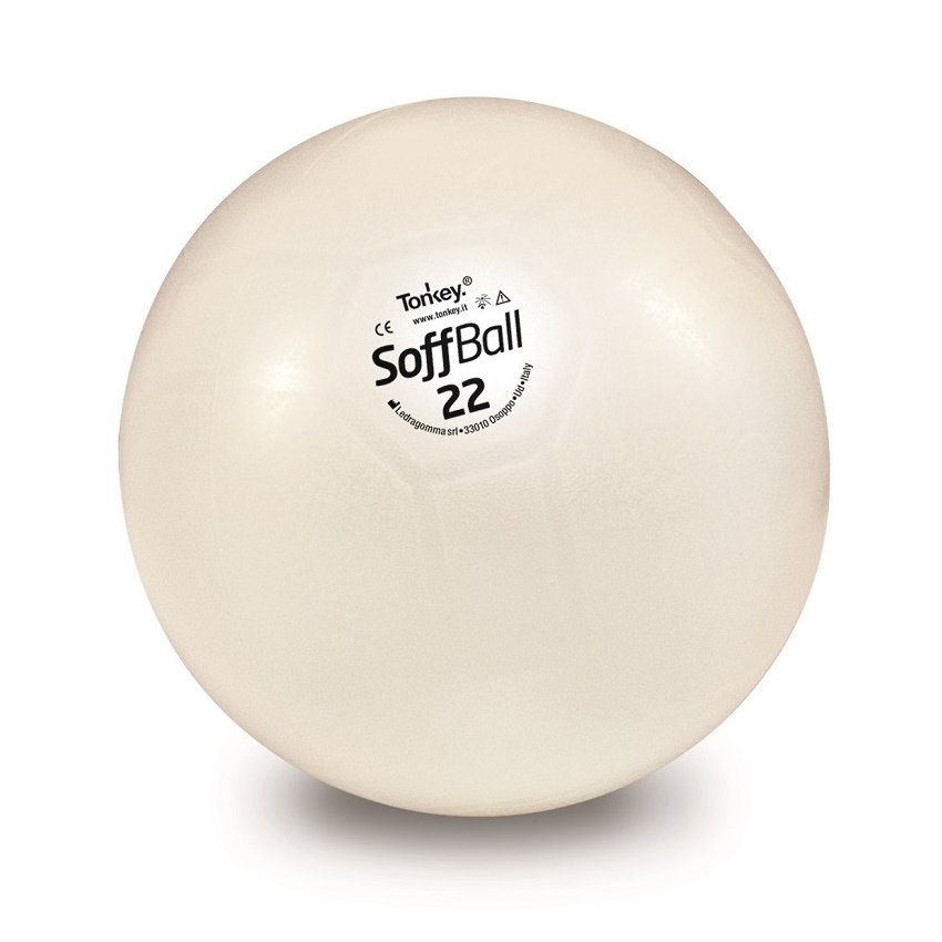 Míč SoffBall Aerobic Ball Maxafe 22 cm Barva: Bílá