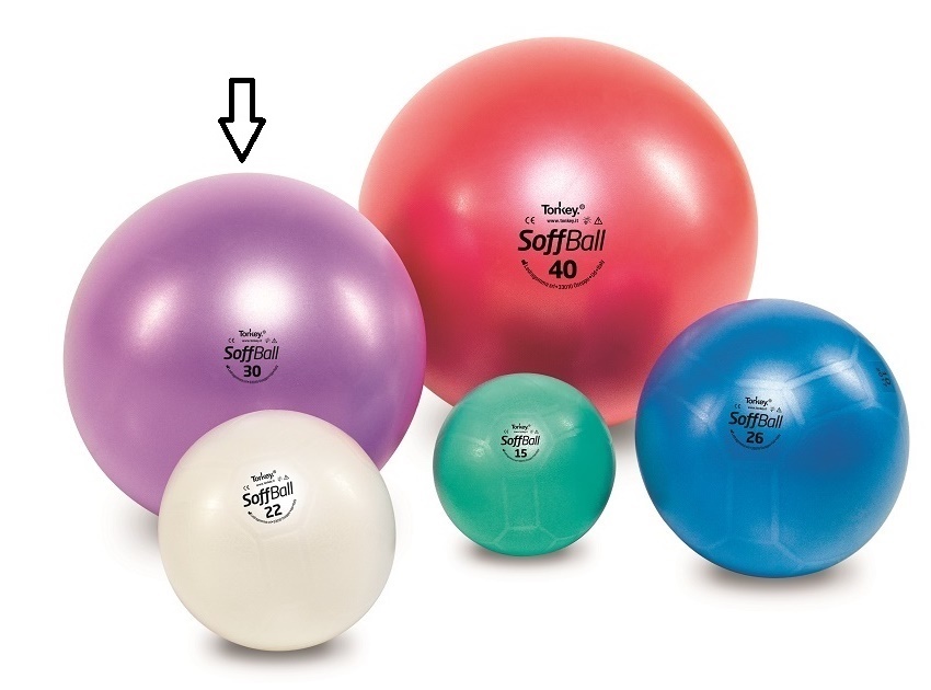 Míč SoffBall Aerobic Ball Maxafe 30 cm Barva: Fialová