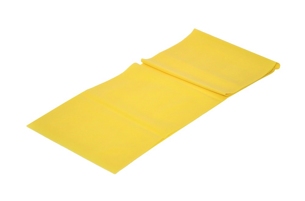 Aerobic band 120 cm cvičební guma pás, obtížnost lehká "A" Barva: Žlutá