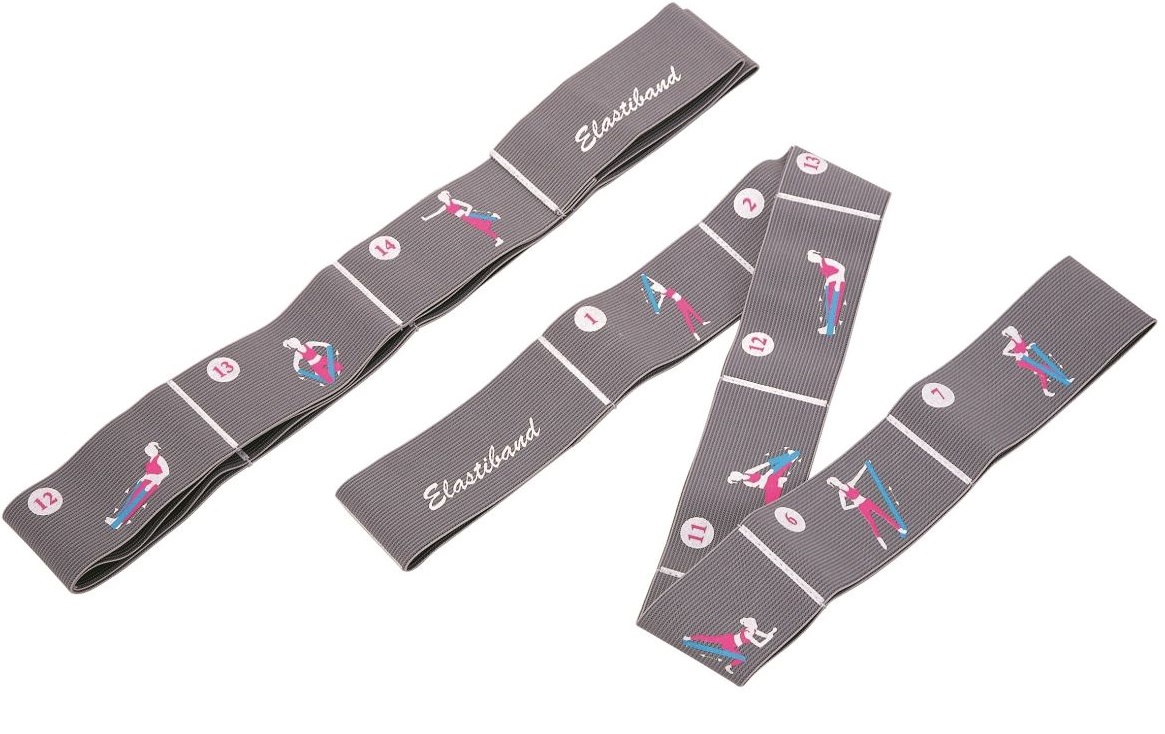 Elastic Band 85x5cm Aerobic guma Barva: Šedá