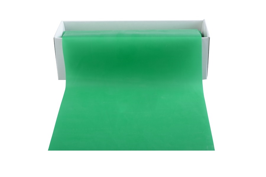 Relax Band Posilovací guma 5,5 m x 15 cm - různé tuhosti Barva: Zelená - Střední