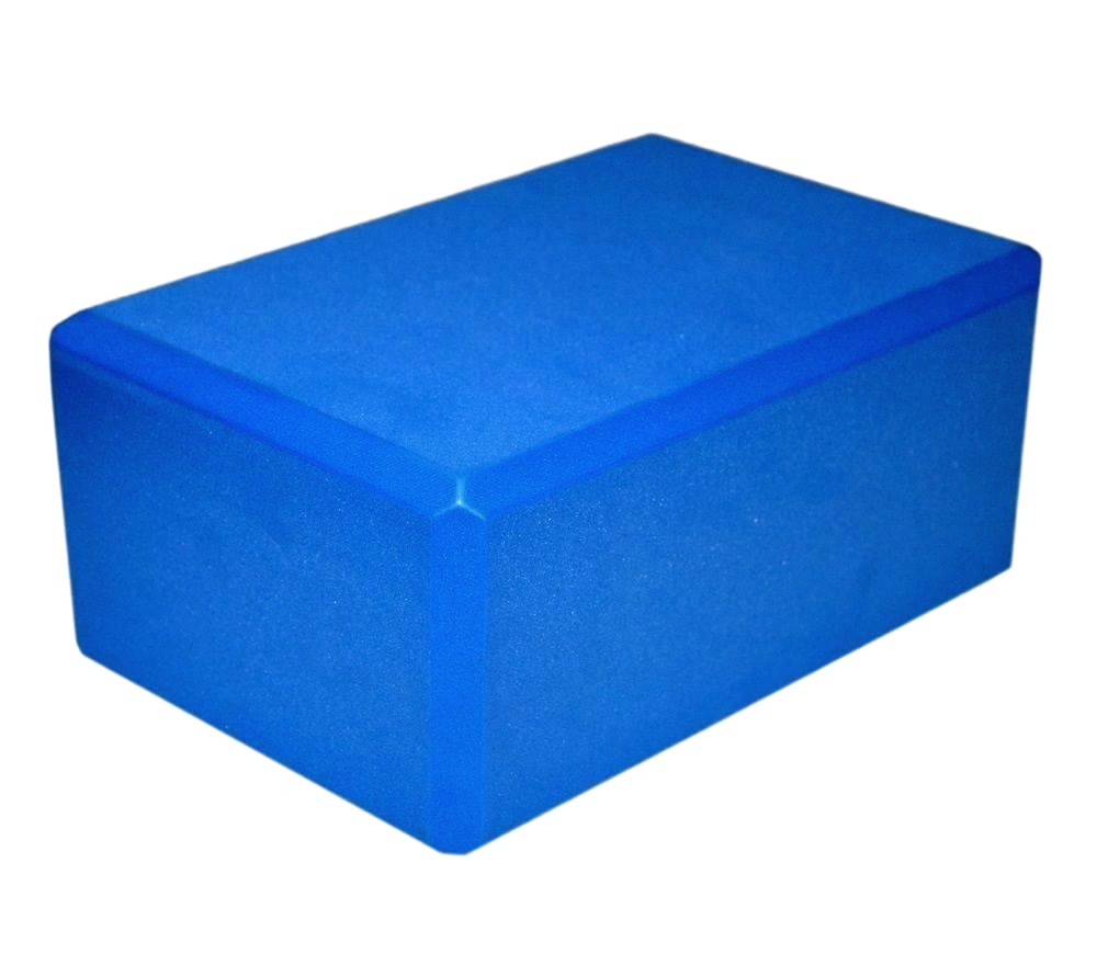 Blok Yoga 10cm - pěnová kostka na jógu Barva: Modrá