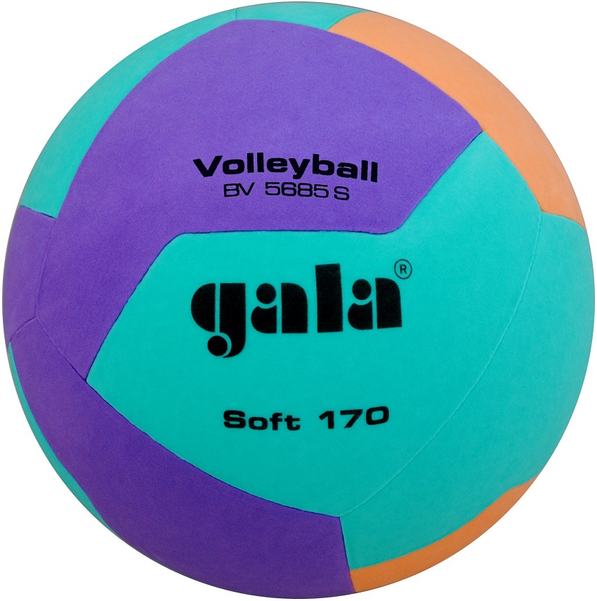 Gala Míč volejbal SOFT 170g BV5685S Barva: Oranžová-Zelená-Fialová