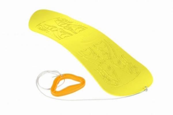 Kluzka - dětský Snowboard/Skyboard Barva: Žlutá