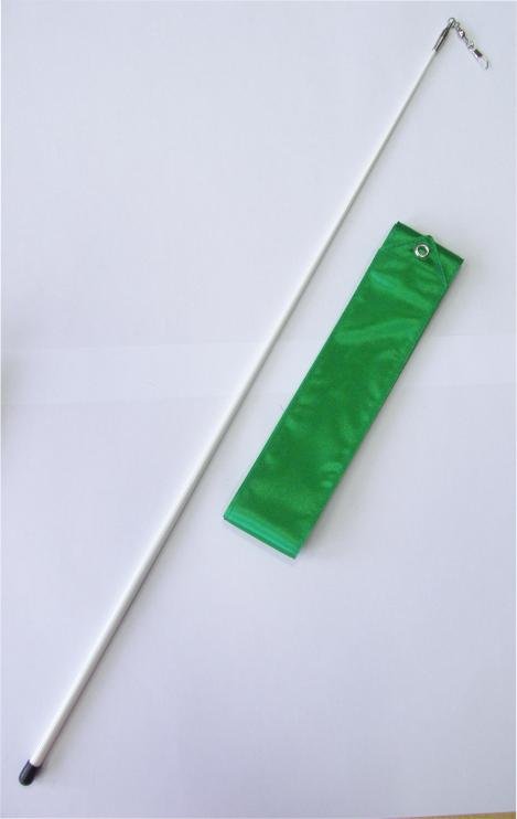 Gymnastická stuha OFFICIAL FANTASIA + tyčka Barva: Zelená