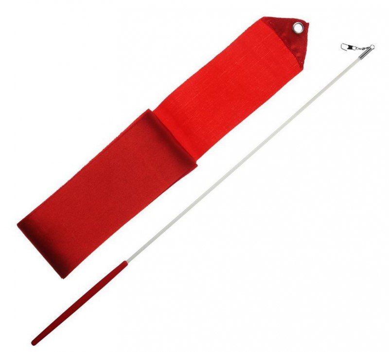 Gymnastická stuha + tyčka Barva: Červená