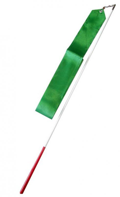 Gymnastická stuha + tyčka Varianta: Tmavě zelená