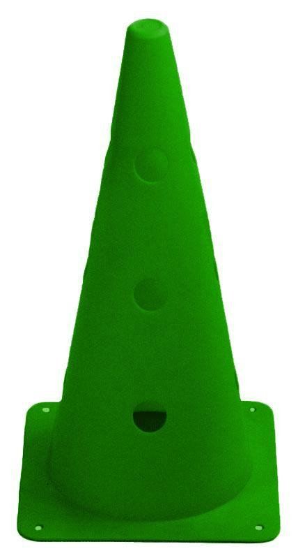 Kužely kopaná 38 cm RICHMORAL děrované Barva: Zelená