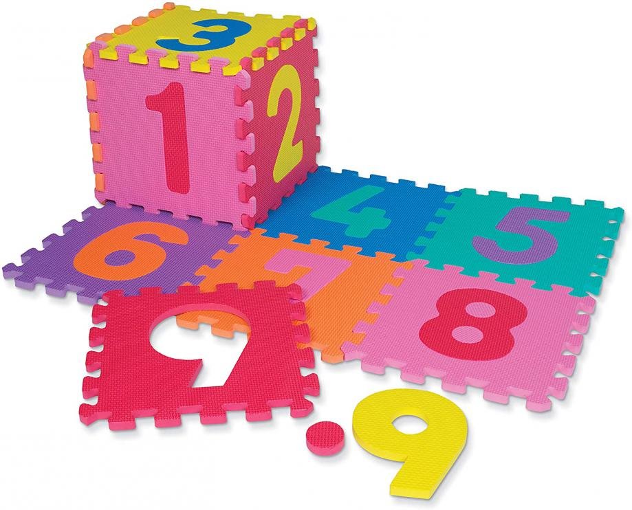 Dětská hrací podložka s čísly Sedco 30x30x1,2 cm - 12ks Varianta: 1
