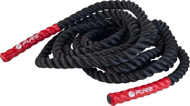 Lano na cvičení P2I Battle Rope 1,5 palce x 9 m Barva: Černá