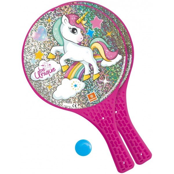 Plážový tenis Jednorožec MONDO Barva: Růžová, Varianta: Unicorn