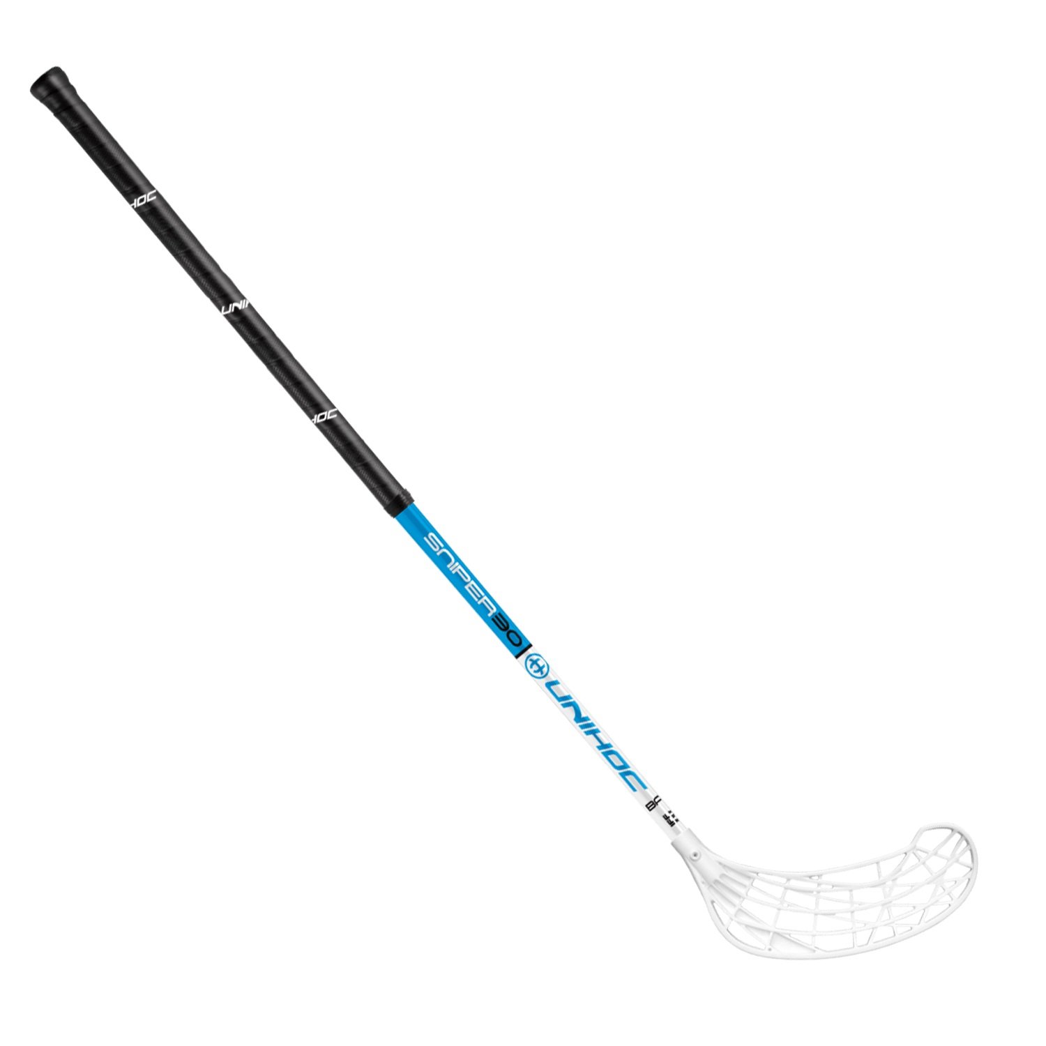 Florbal hůl UNIHOC SNIPER 30 délka 100 cm Barva: Modrá, Varianta: Levá