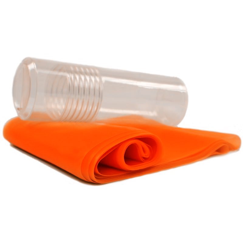 Expander - aerobic LATEX SEDCO - 150x15 cm - PVC doza Barva: Oranžová, Varianta: 0,2 mm