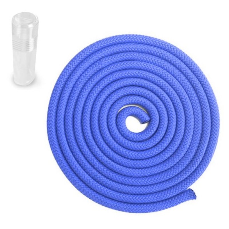 Gymnastické bavlněné švihadlo Sedco 3m - PVC Tuba Barva: Modrá