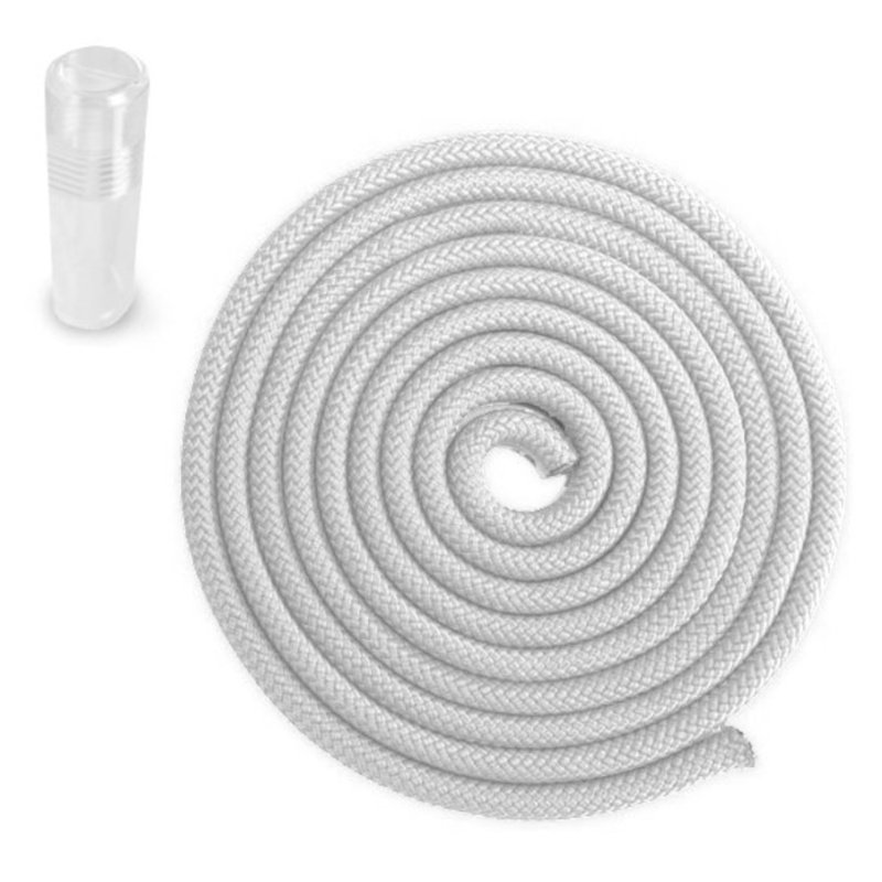 Gymnastické bavlněné švihadlo Sedco 3m - PVC Tuba Varianta: Bílá