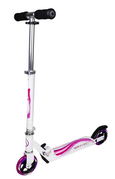 Koloběžka SPARTAN Girl Scooter 125 mm Varianta: Bílá/růžová