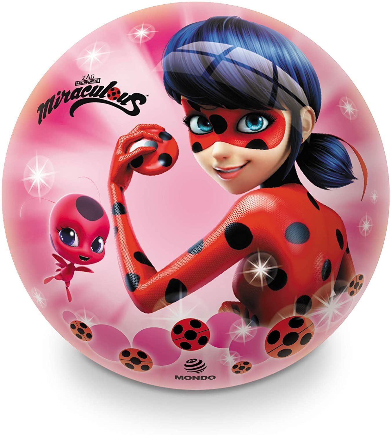 Mič dětský MONDO BIOBALL Miraculous Lady Bug 230 cm Barva: Růžová, Varianta: Kouzelná beruška