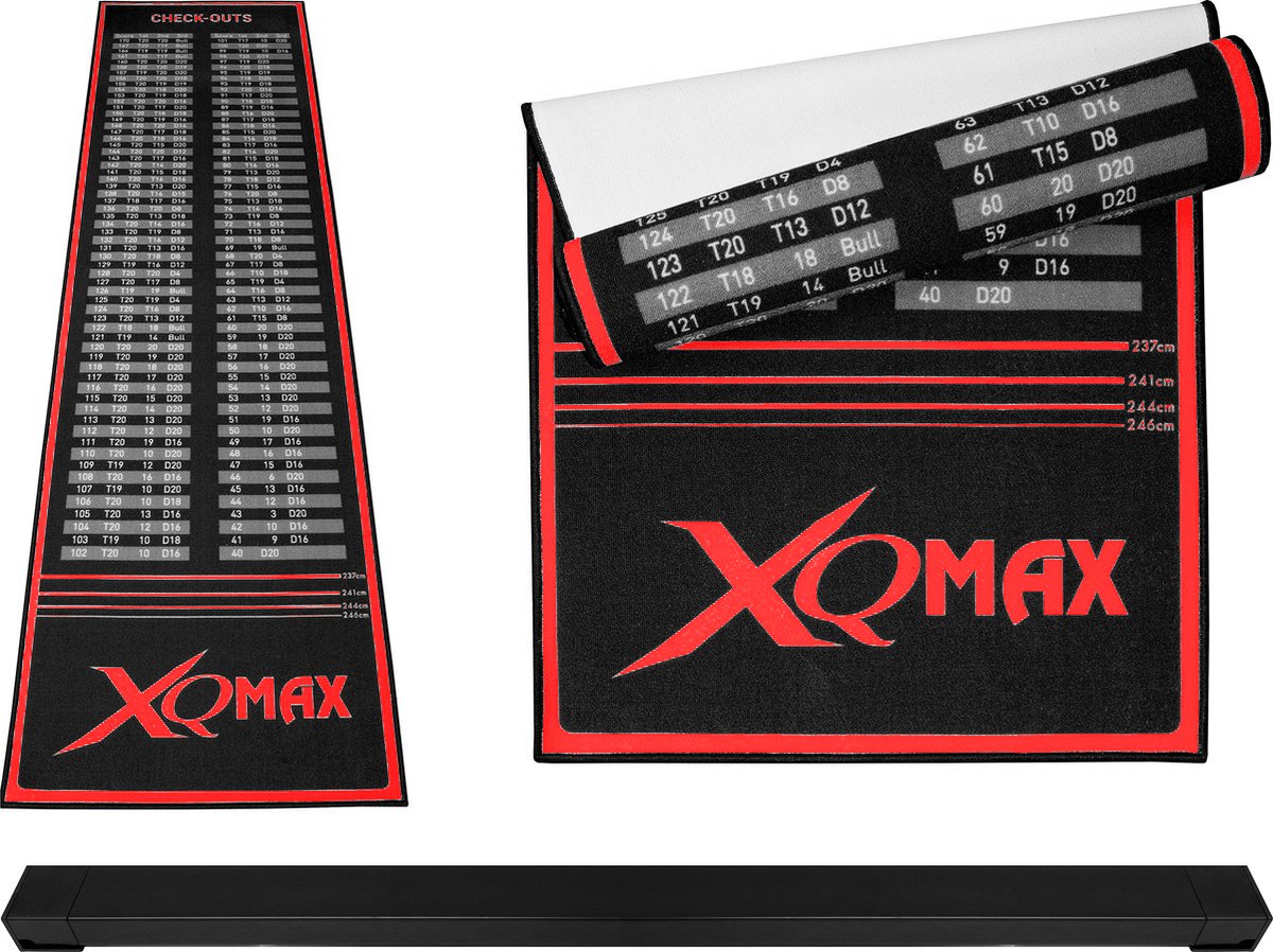 Podložka/koberec na šipky XQ MAX Oche Checkout Dartmat Barva: Červená