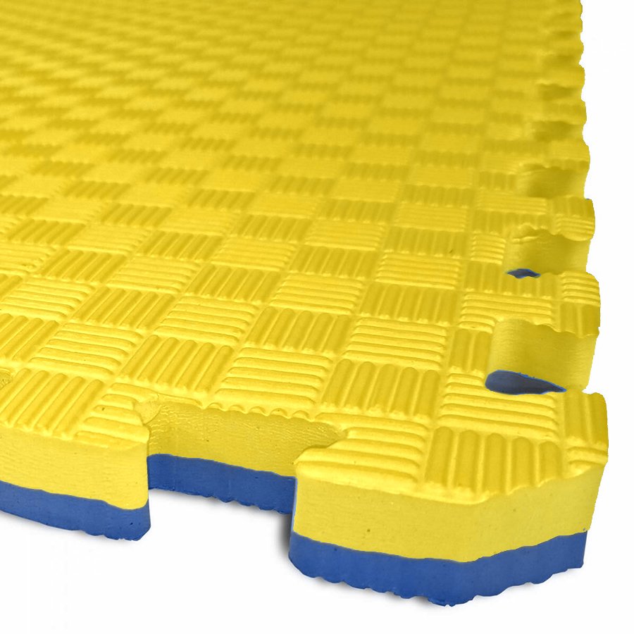 TATAMI PUZZLE podložka - Dvoubarevná - 100x100x2,6 cm Varianta: Žlutá/modrá